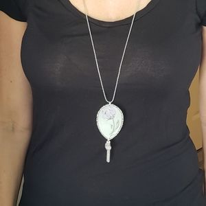 Hand painted pendant necklace